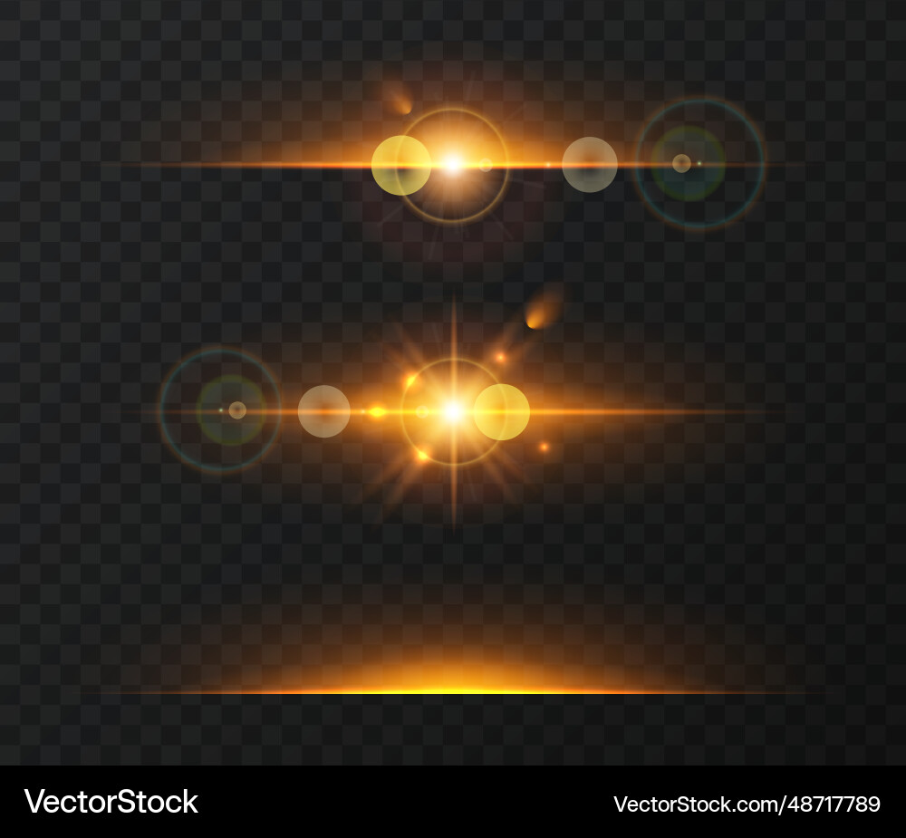 Light effect set Light effect set vector image