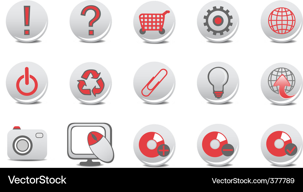 Website and internet buttons Vector Image