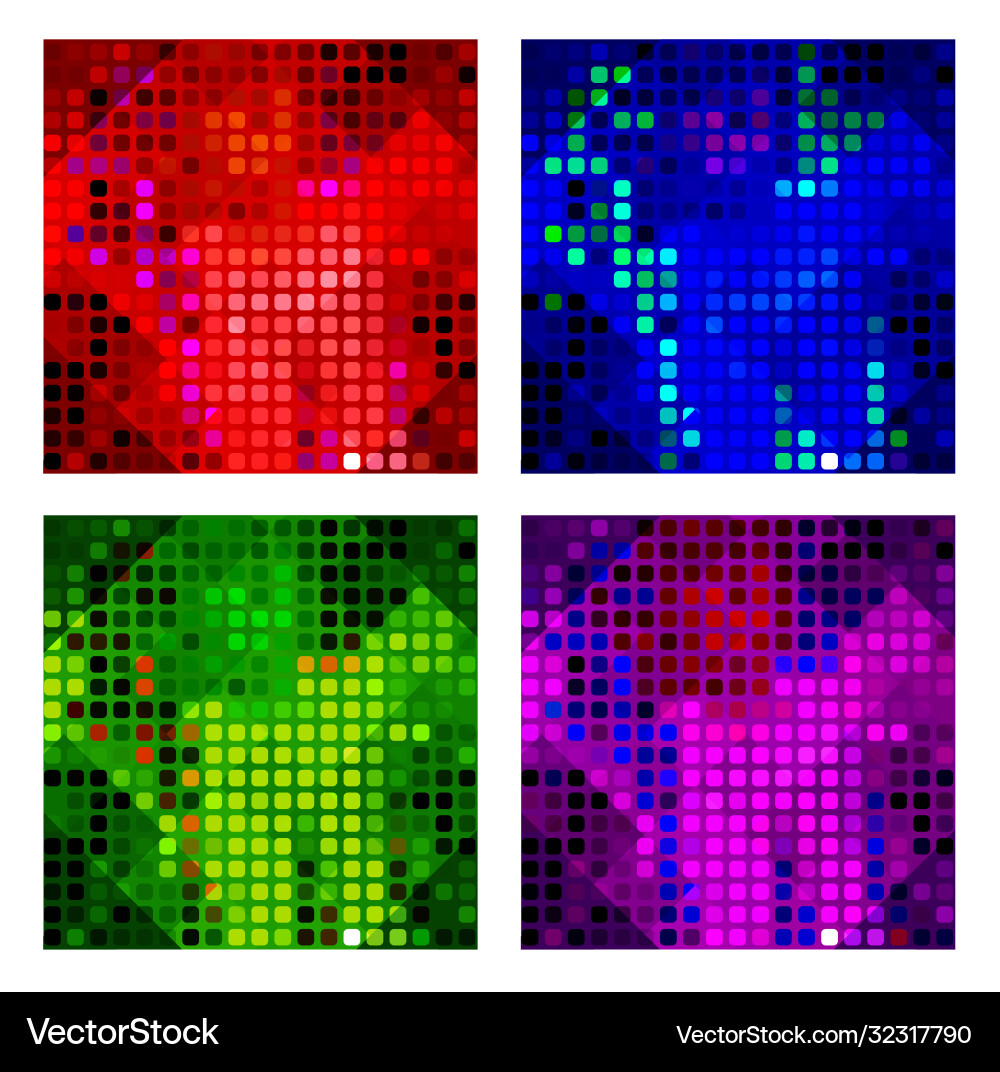 A set multicolor polygon triangle triangular A set multicolor polygon triangle triangular vector image