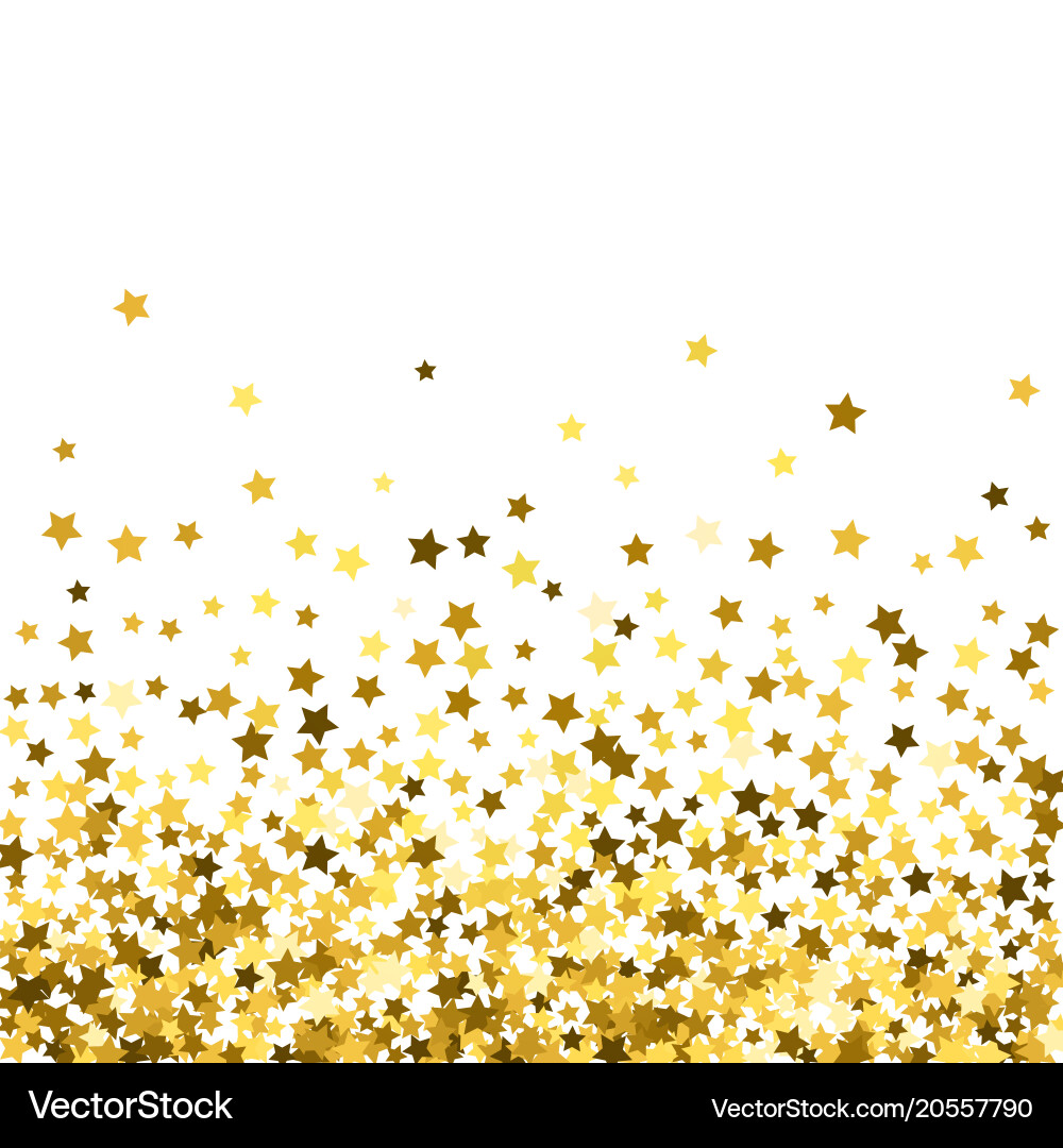 Abstract pattern of random falling stars vector image