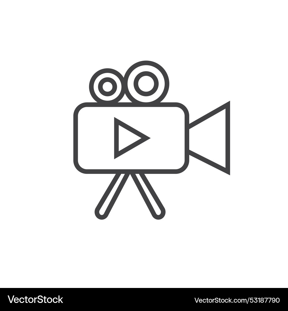 Video record icon element design template Vector Image