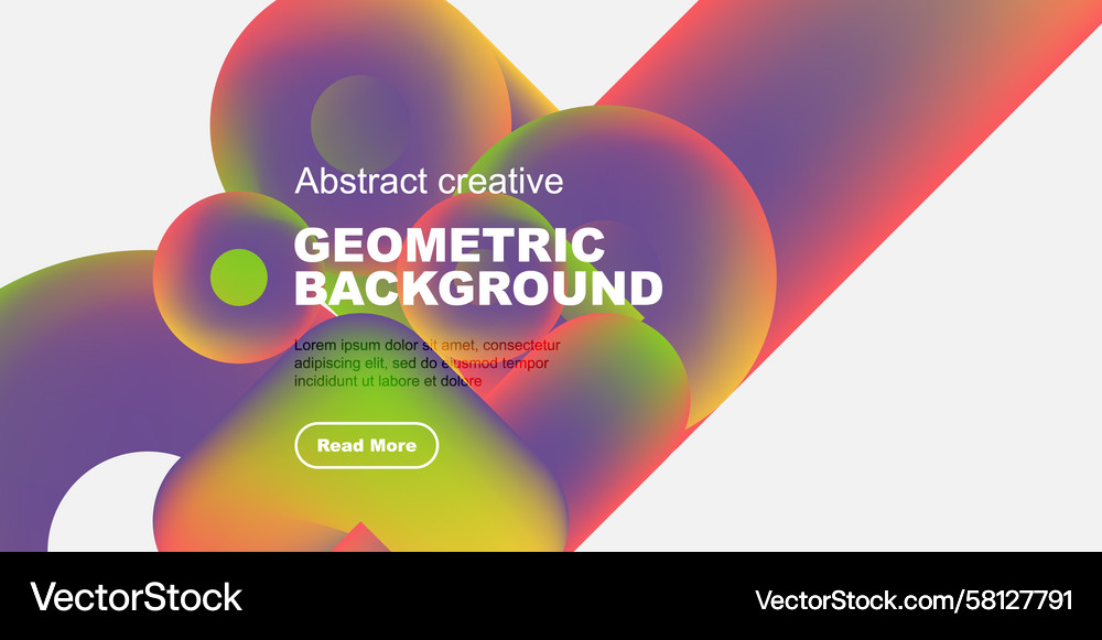 Abstract Colorful Overlap Vector Image