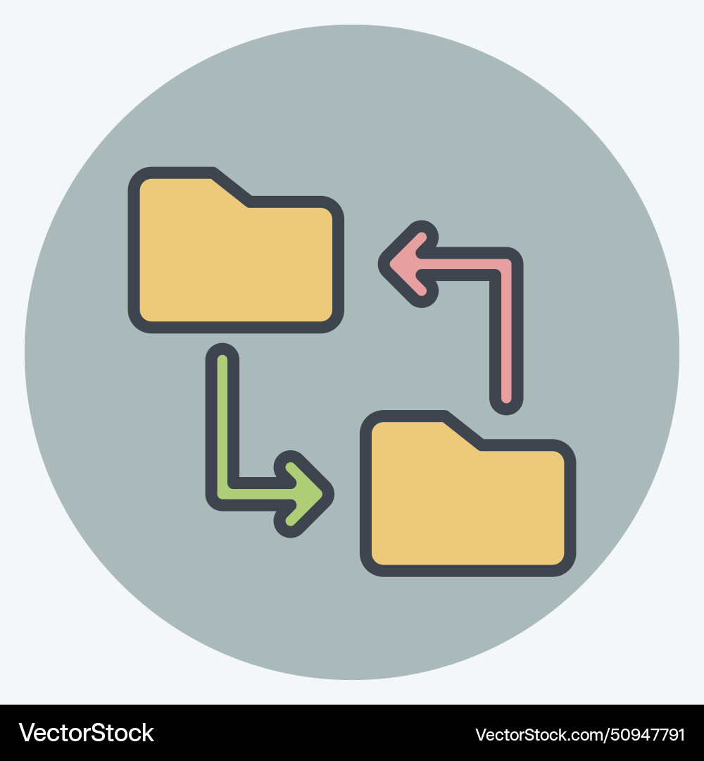 Icon file sharing related to remote working Icon file sharing related to remote working vector image
