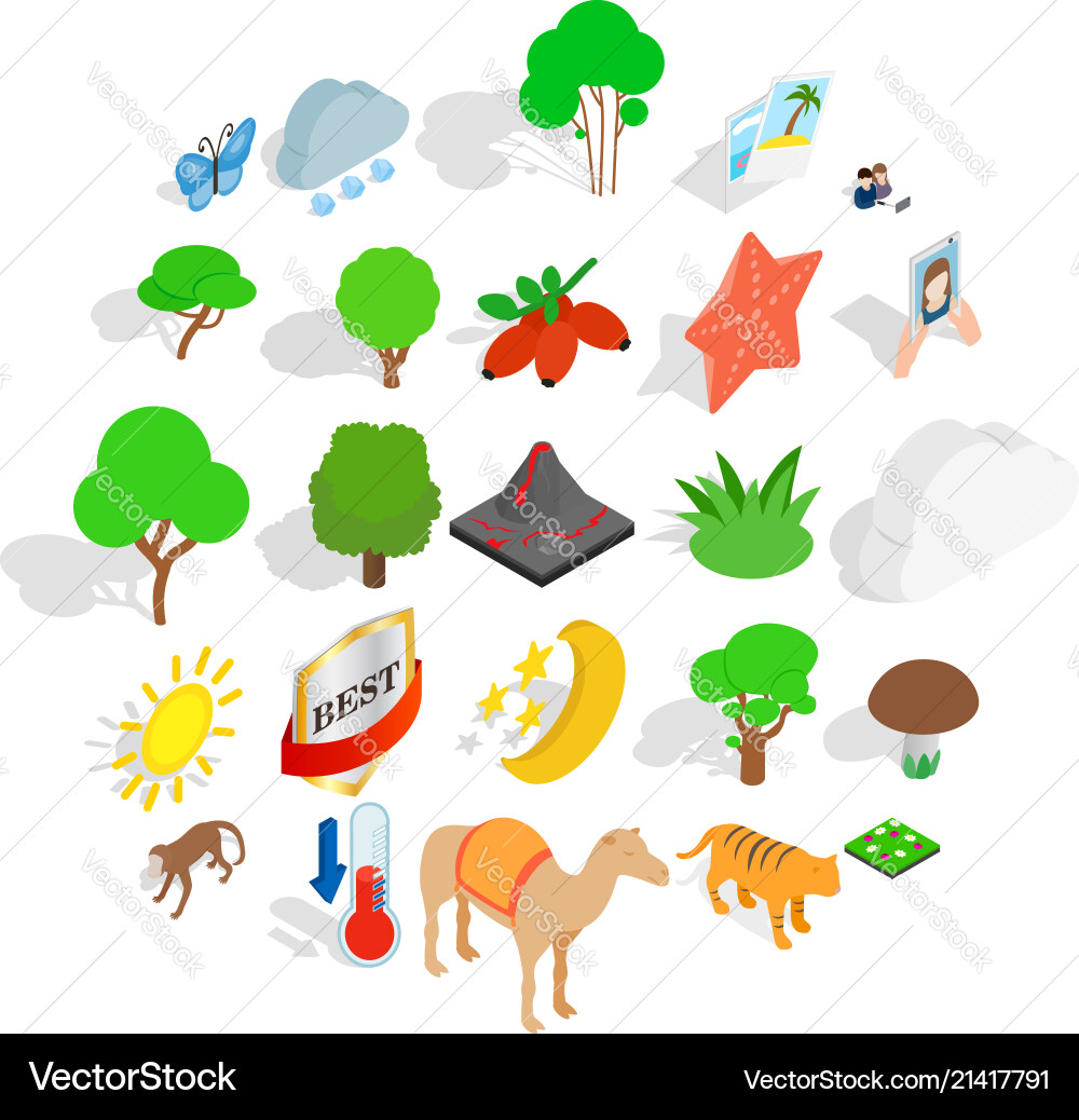 Konserven-Icons set isometric style Konserven-Icons set isometric style vektorbild
