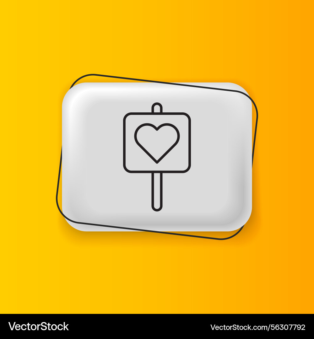 Black map pointer with heart icon isolated Black map pointer with heart icon isolated vector image