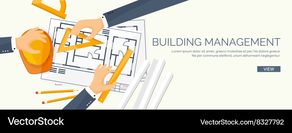 Engineering and architecture vector image