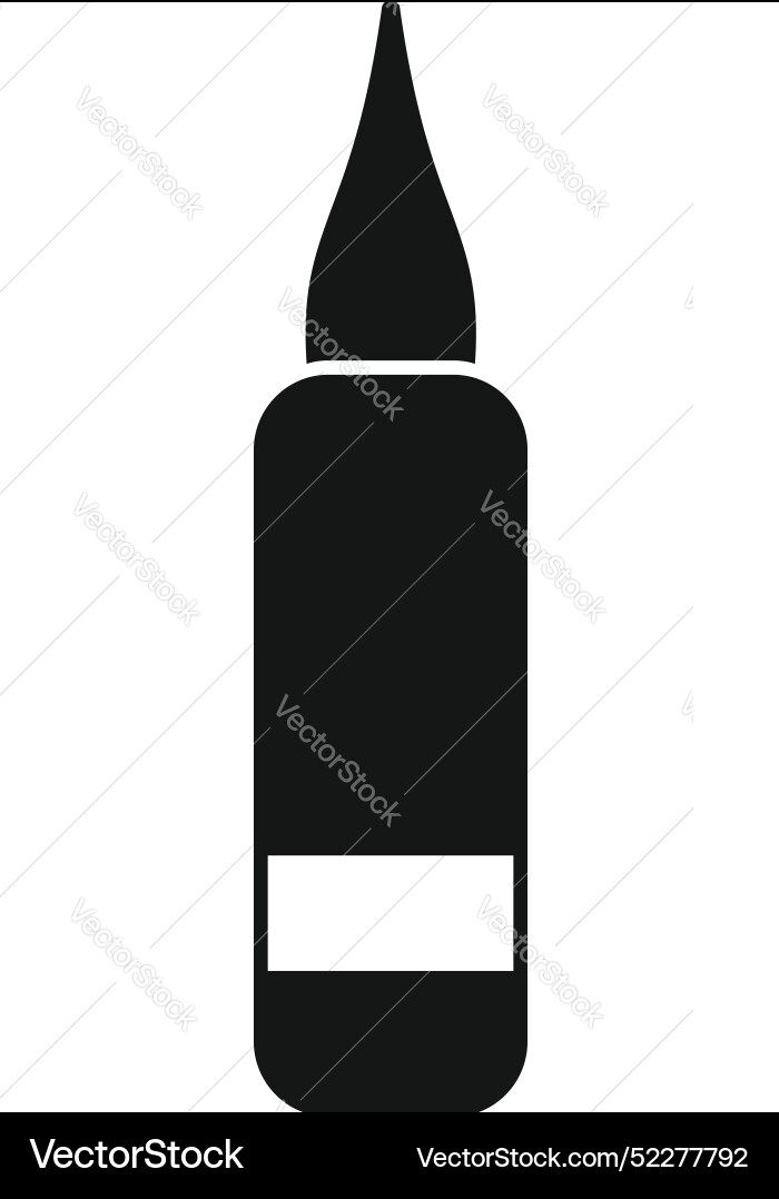 Glue stick with conical tip for precise vector image