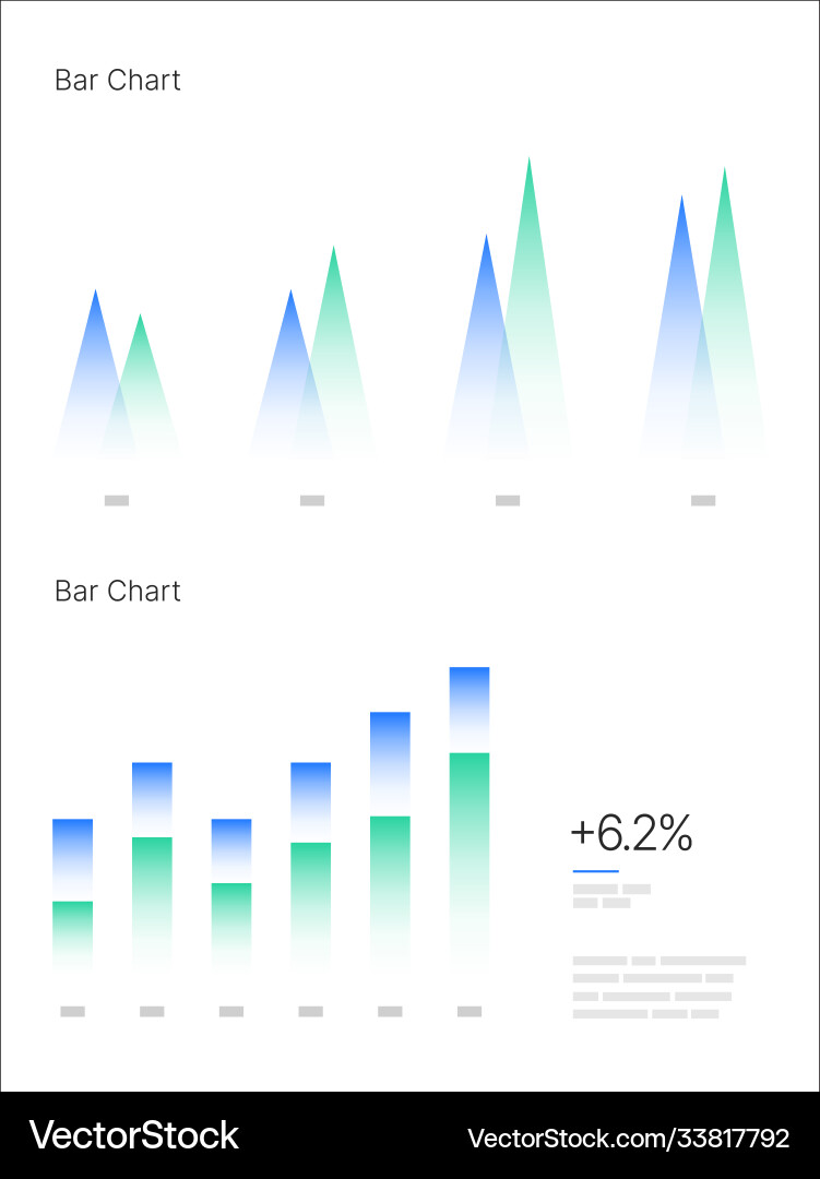 Infographic elements ui and ux kit with big data Vector Image