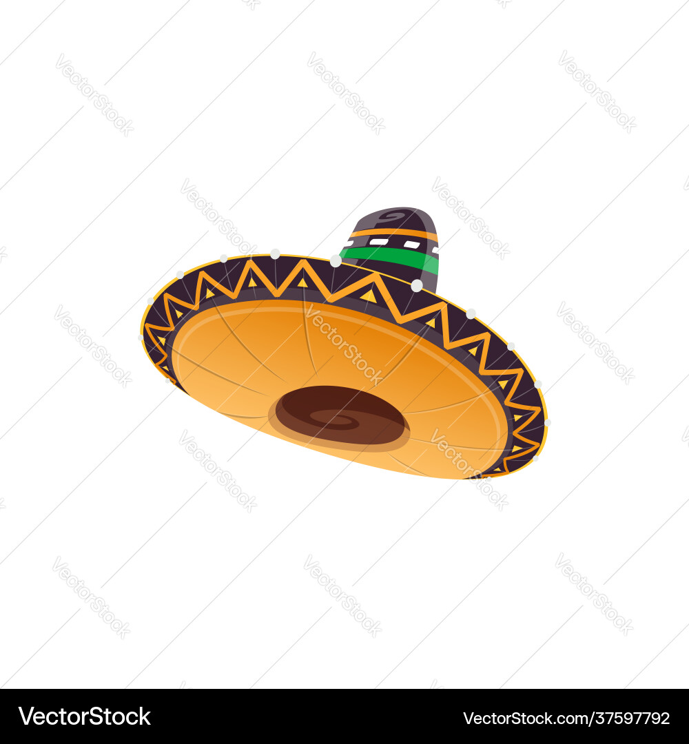 Mexikanische Sombrero Hut festliche Kappe Ikone Mexikanische Sombrero Hut festliche Kappe Ikone vektorbild