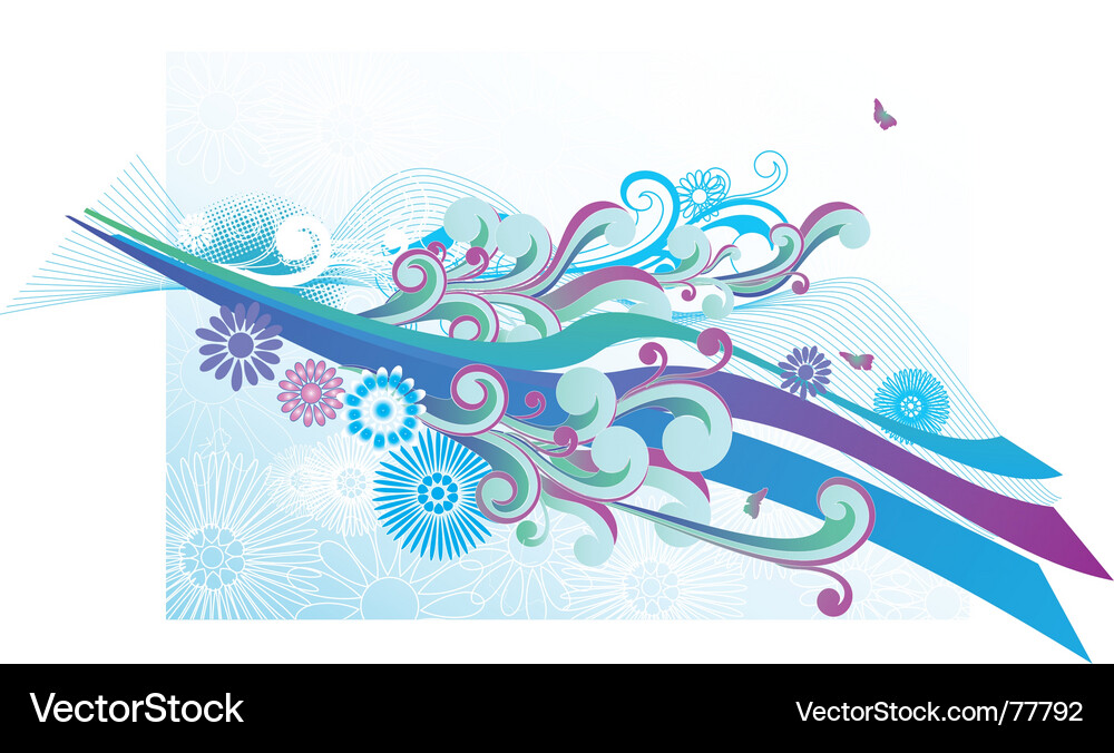 Retro Wind Patterns Vector Image