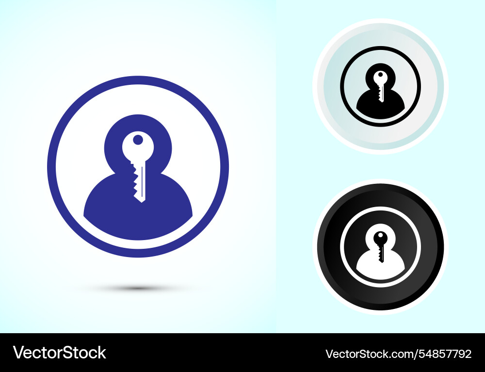 User profile login icon design access User profile login icon design access Vector Image