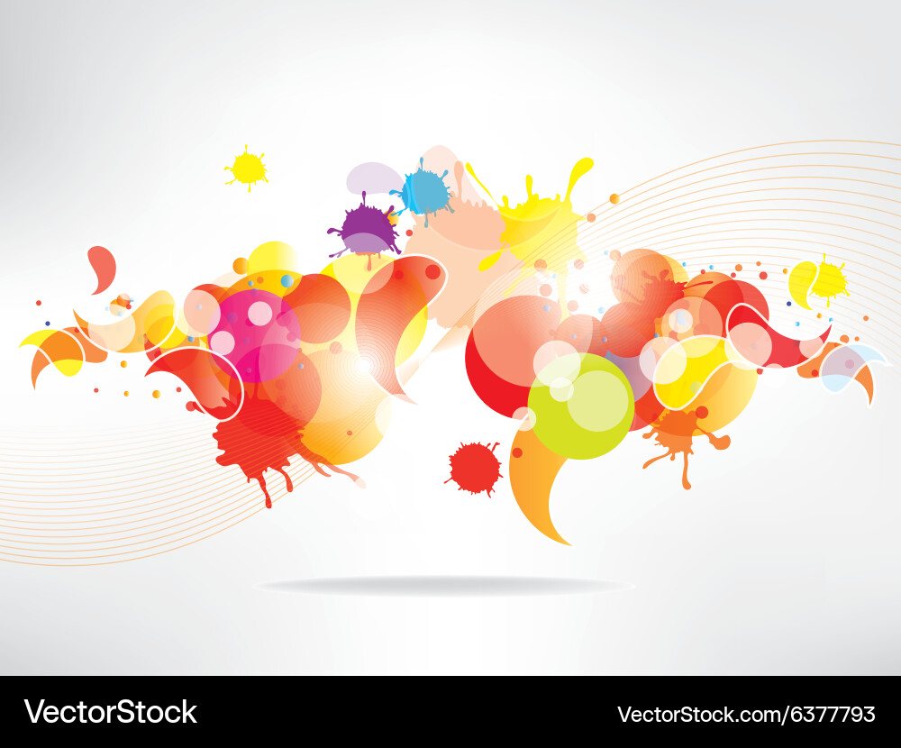 Abstract background with colored elements vector image