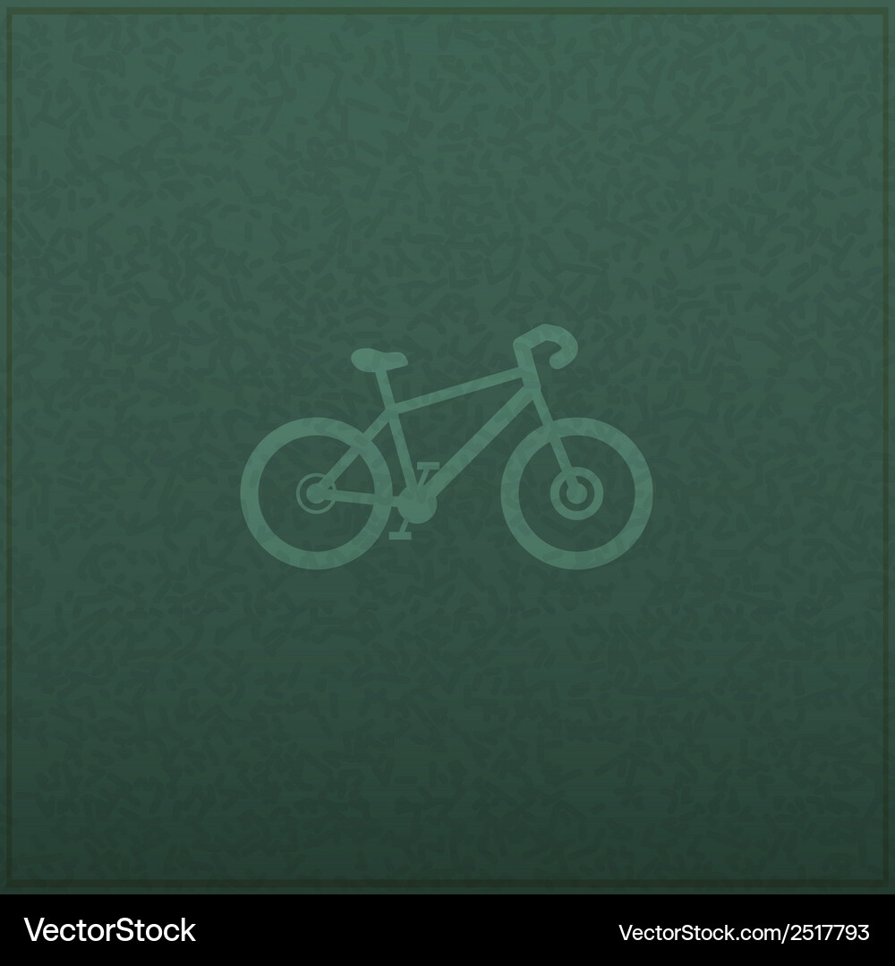 Bicycle empty realistic black board in format Vector Image