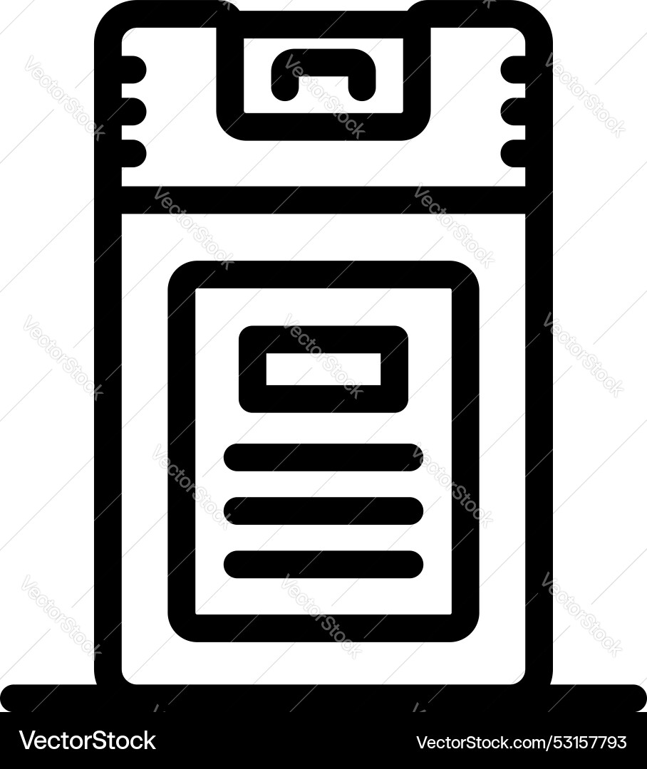 Intercom system displaying resident information Intercom system displaying resident information vector image