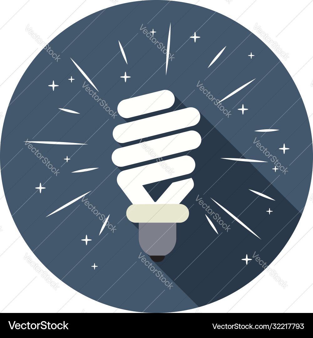 Symbol energy saving lamp Symbol energy saving lamp vector image