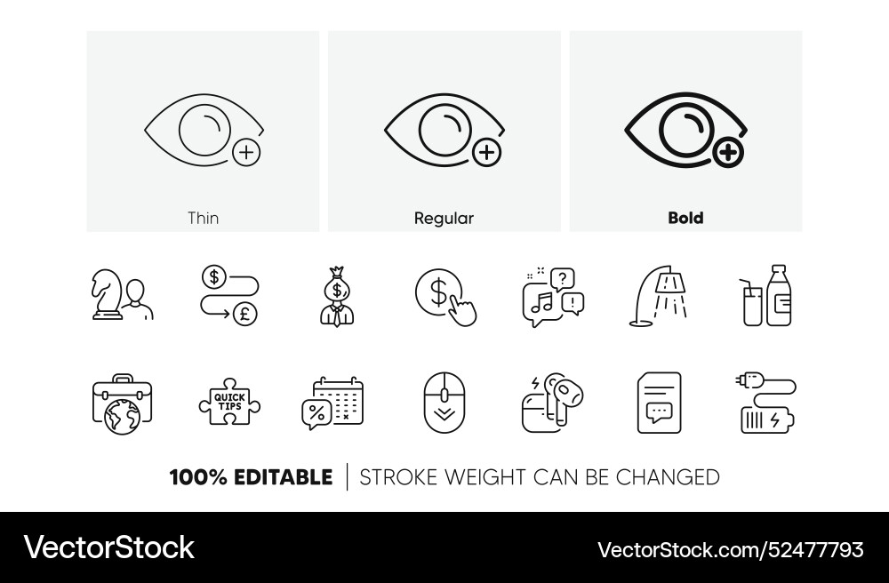 Voicemail scroll down and manager line icons Voicemail scroll down and manager line icons Vector Image