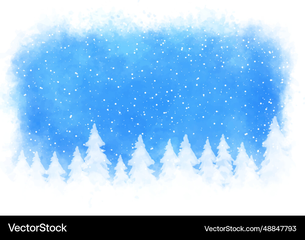 Winter Snowflake Background vector image