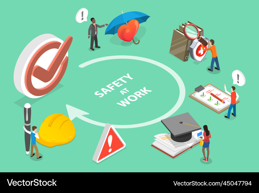 3d isometric flat conceptual Royalty Free Vector Image