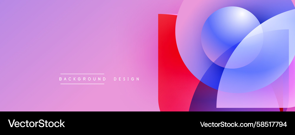 Abstract design features overlapping circles Vector Image