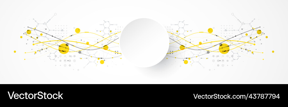 Abstract Science Background with Lines Vector Image