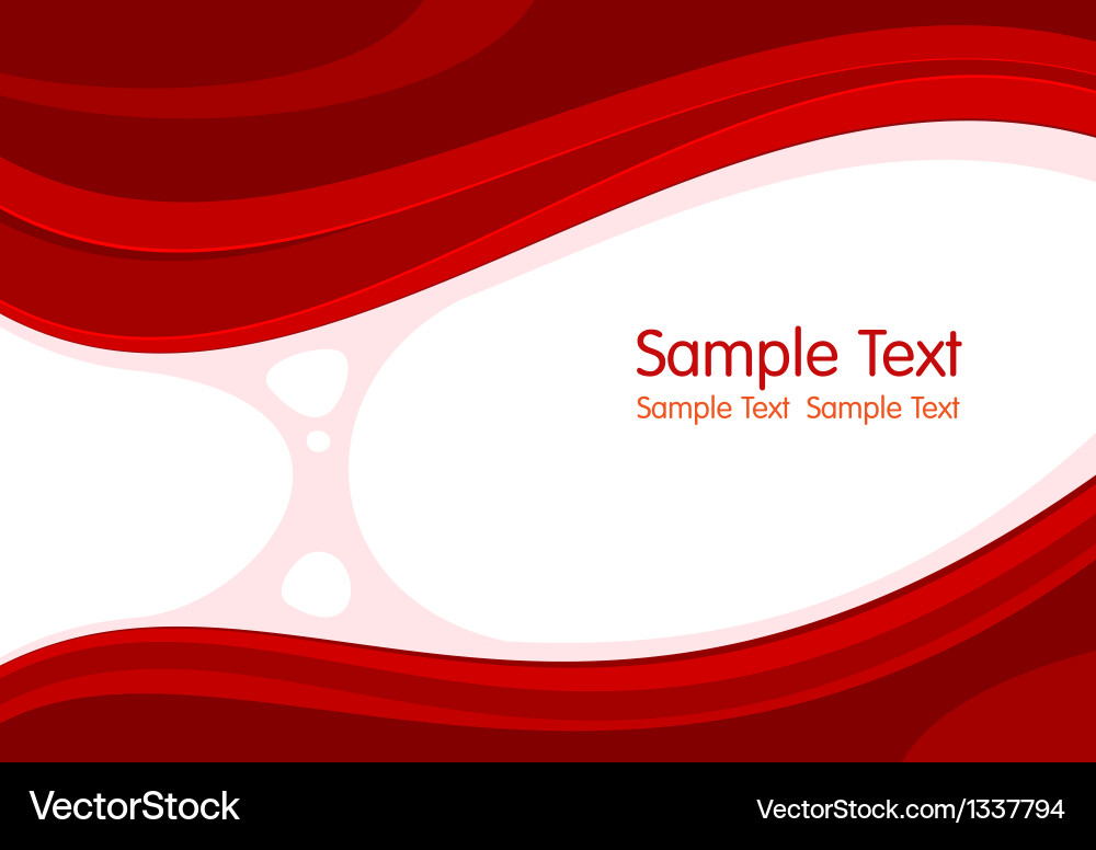 Bold Red Abstract Background Vector Image