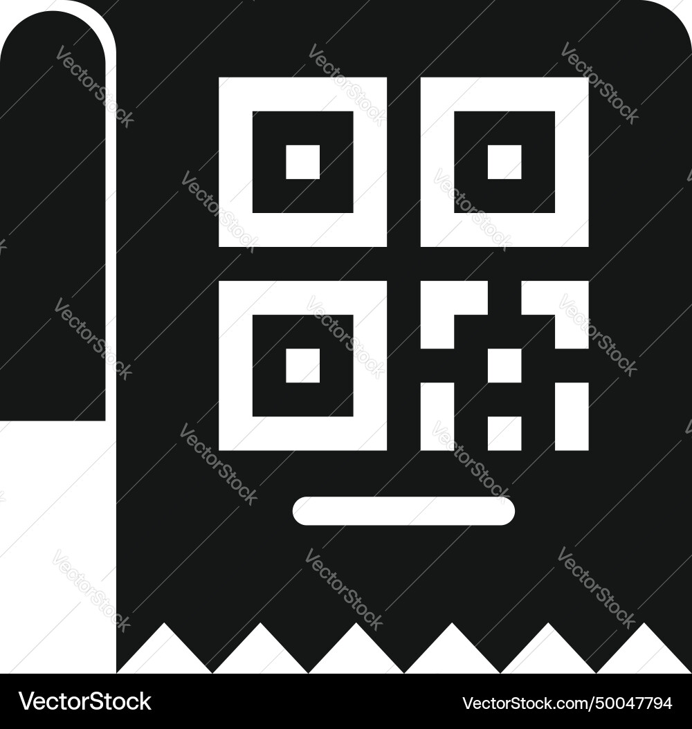 Scan paper device icon simple smart bar Scan paper device icon simple smart bar vector image