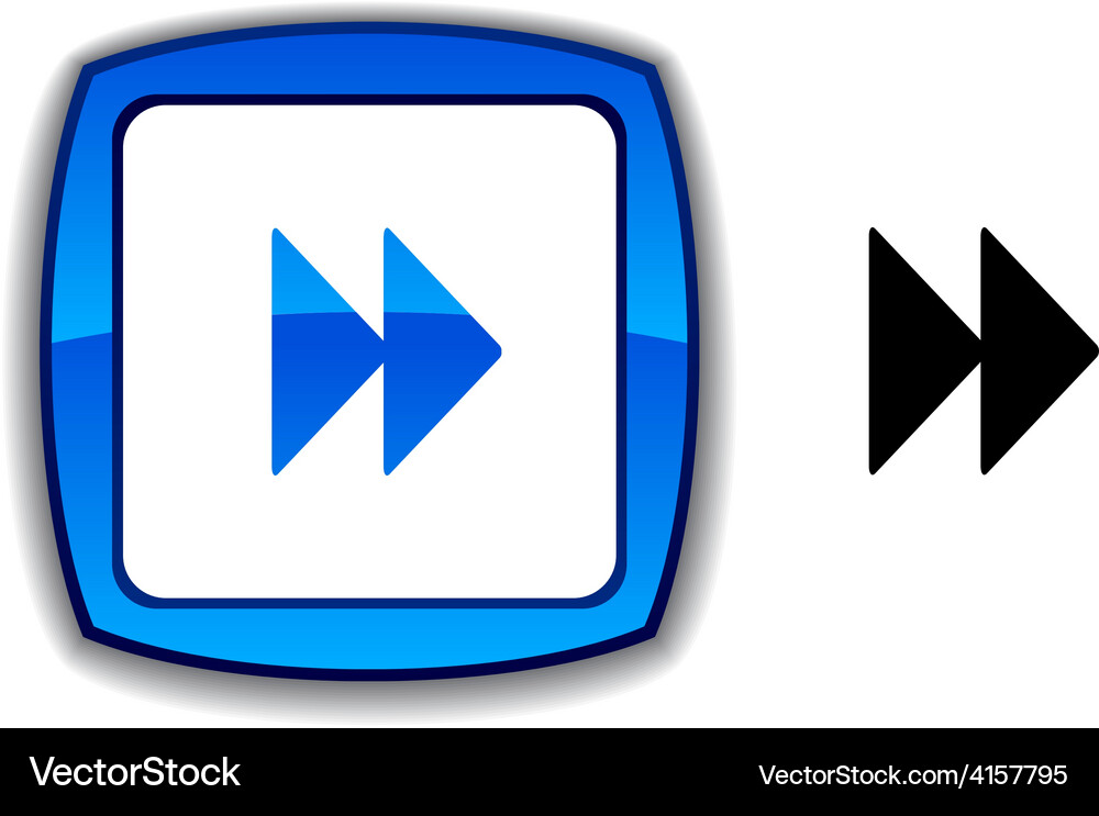 Forward button Vector Image