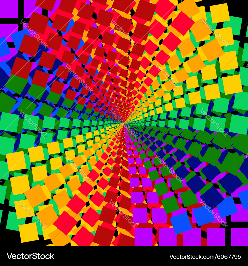 Mosaic pattern spectral background Vector Image