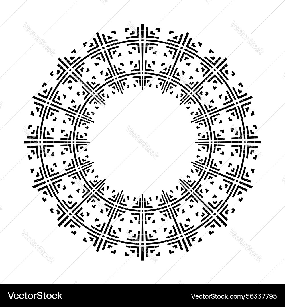 Radial circle pattern vector image