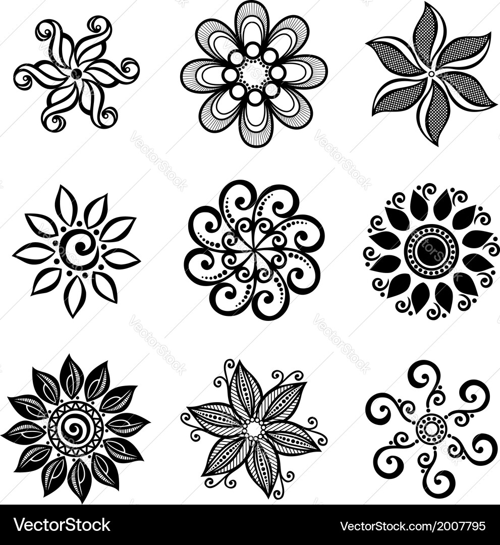 Small Circular Deco Pattern Vector Image