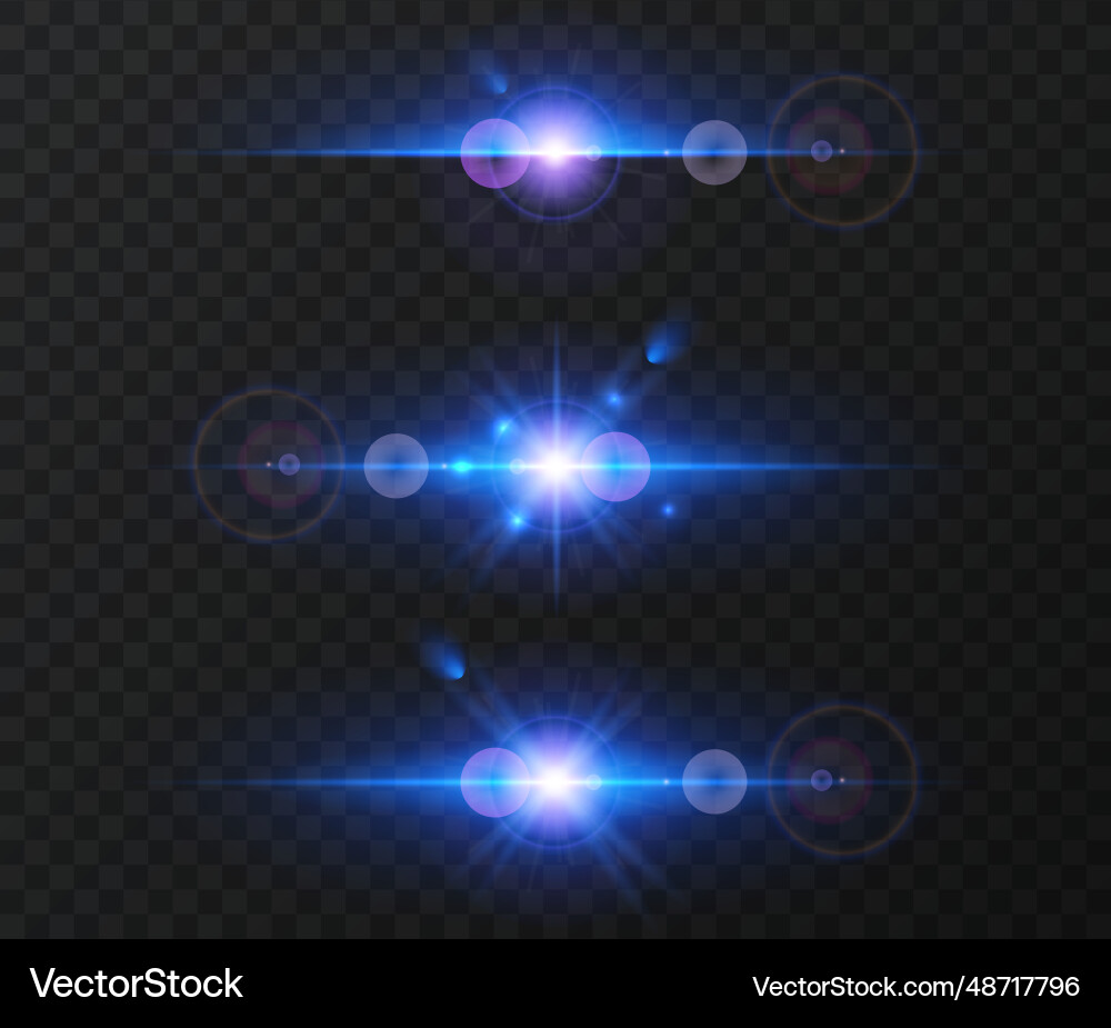 Light effect set Light effect set vector image