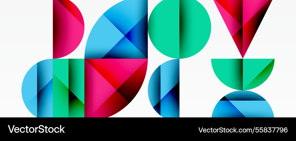 Minimal geometric abstract background circle Minimal geometric abstract background circle Vector Image