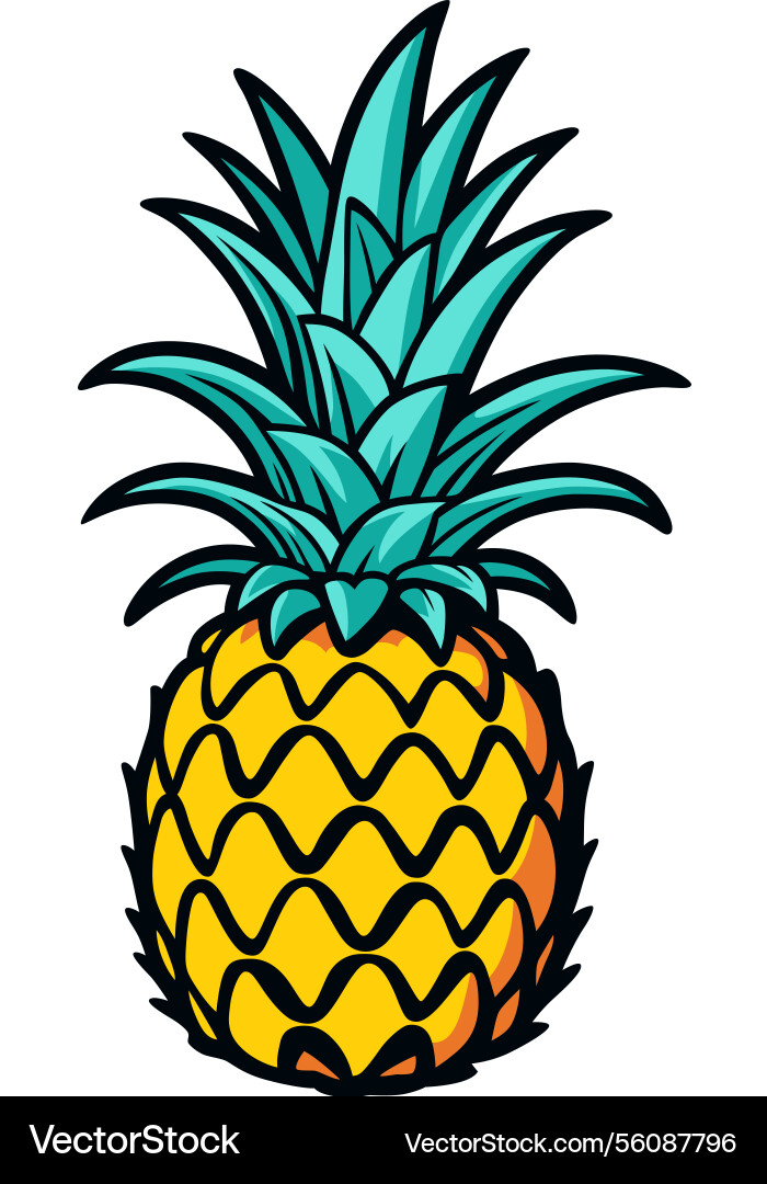 Pineapple Royalty Free Vector Image - VectorStock