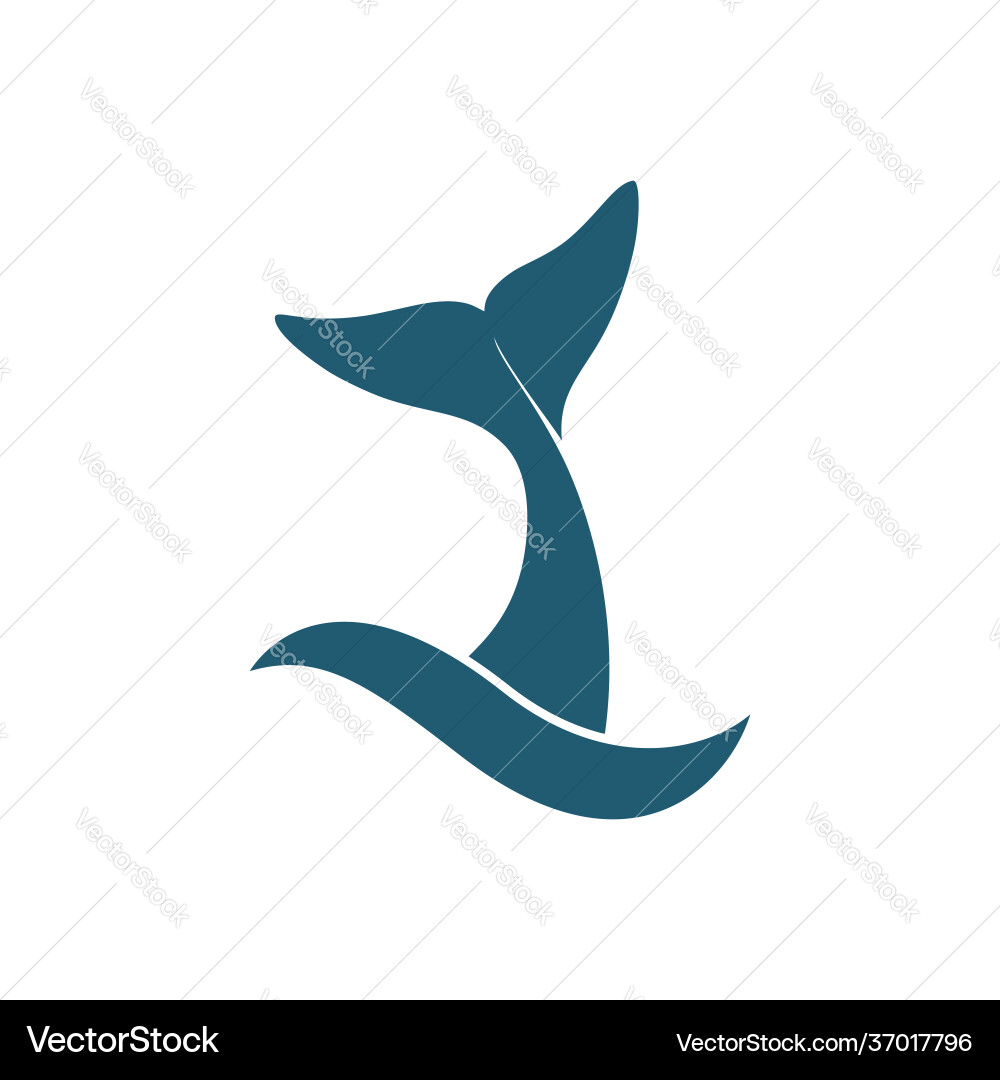 Tail whale Royalty Free Vector Image - VectorStock