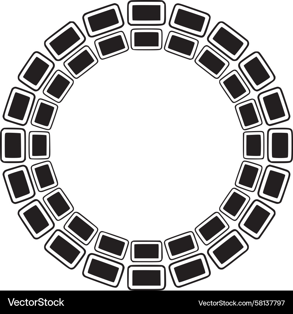 Circular Grid Pattern Vector Image