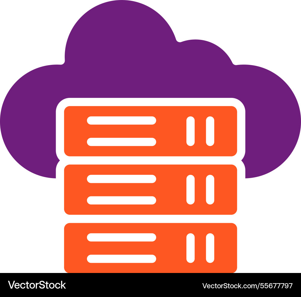 Database icon design vector image