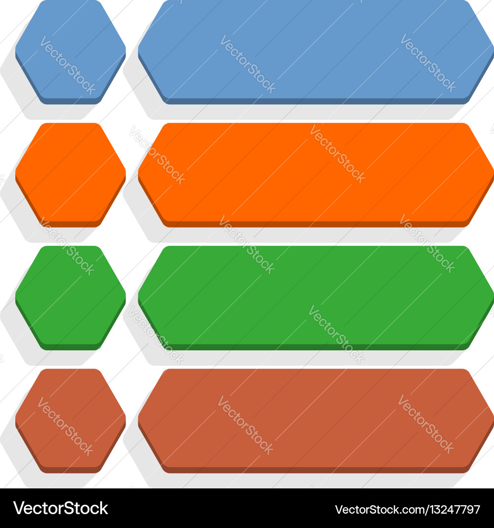 Flat blank icon empty internet color button vector image