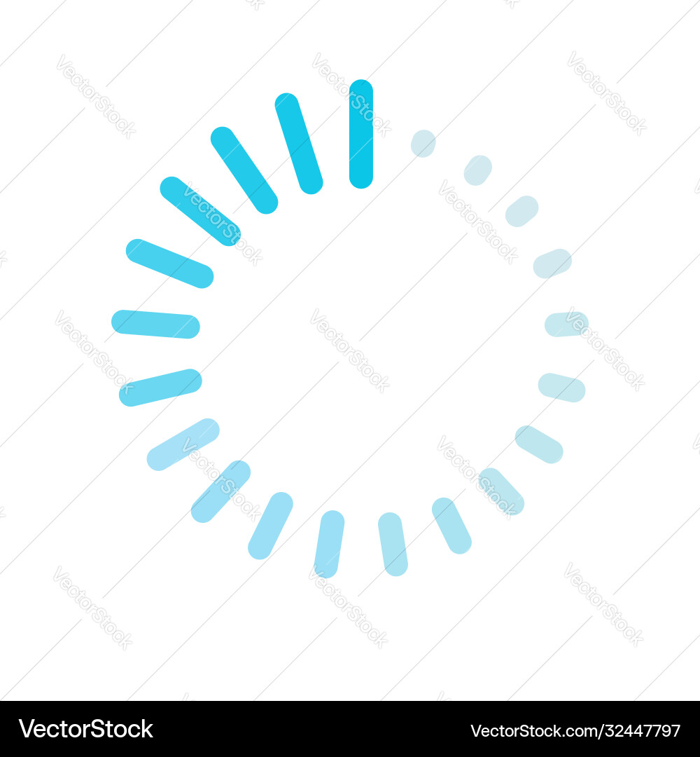 Loader or loading icon isolated rotating Vector Image