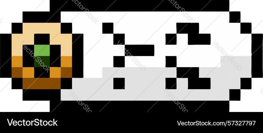 Pixelated battery icon retro tech power indicator vector image