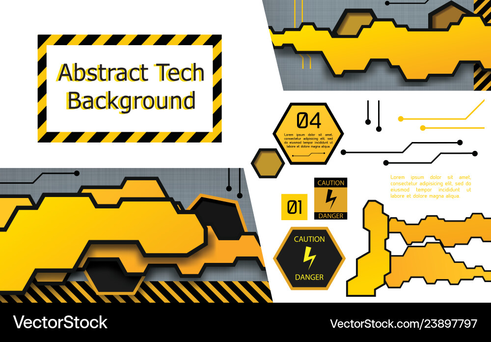 Tech Abstract Geometric Background vector image