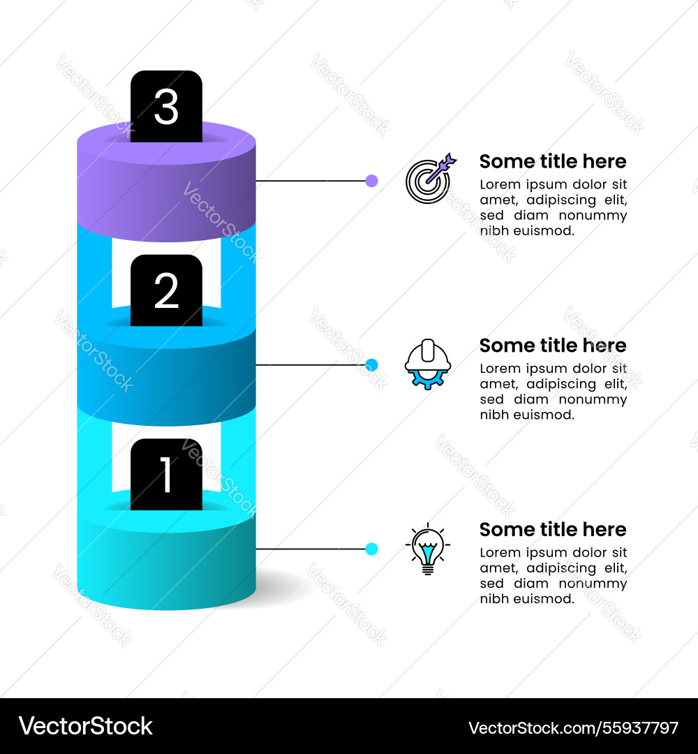 Ut3 columninfographic template column Ut3 columninfographic template column vector image