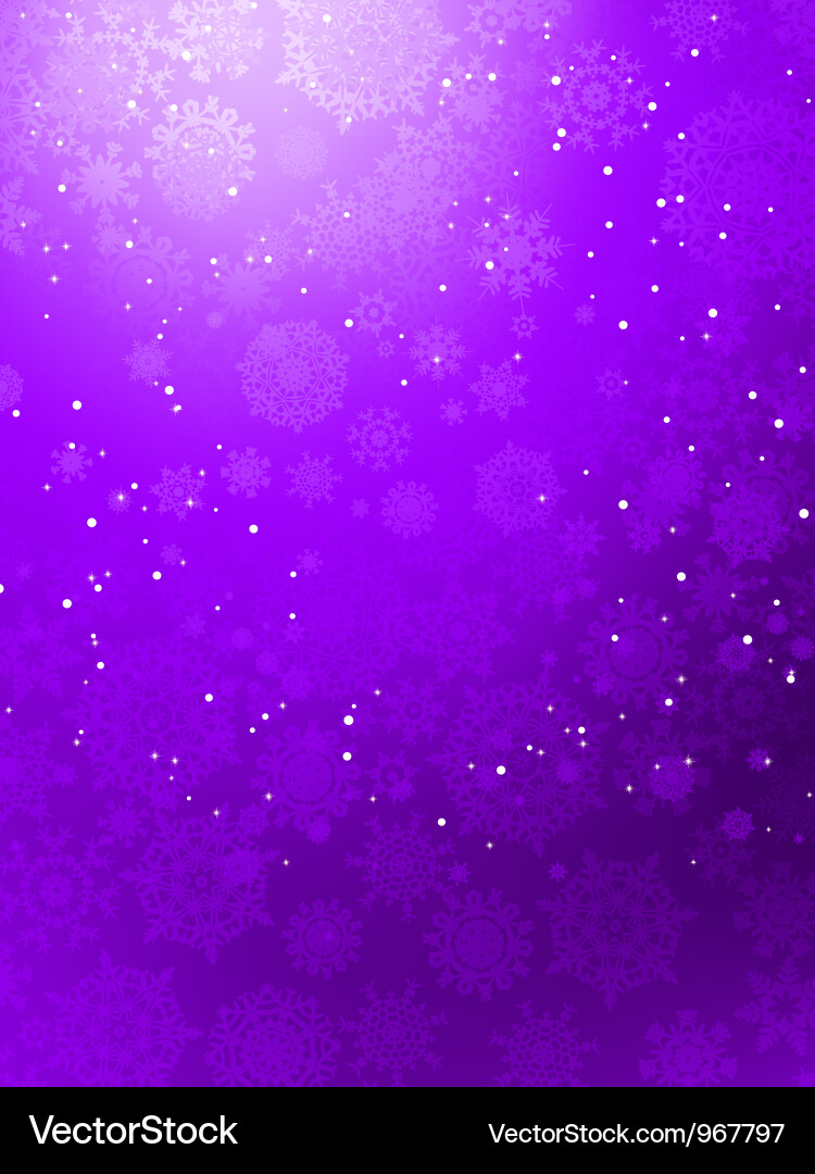 Winter Snowflake Background Vector Image