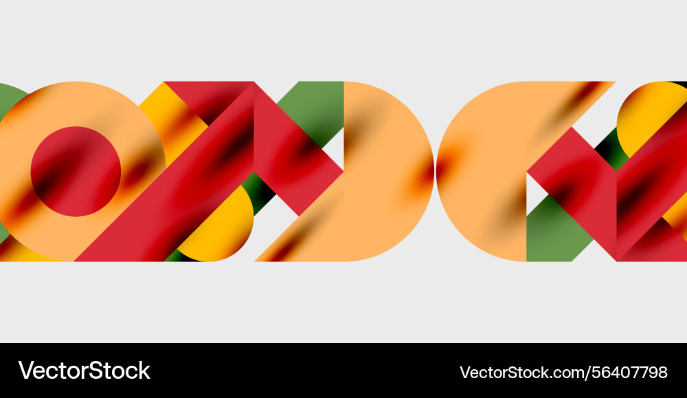 Abstract colorful shapes overlap creating dynamic Abstract colorful shapes overlap creating dynamic vector image