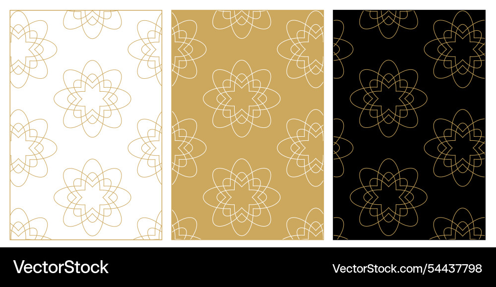 Set of patterns with crosses stripes lines Vector Image