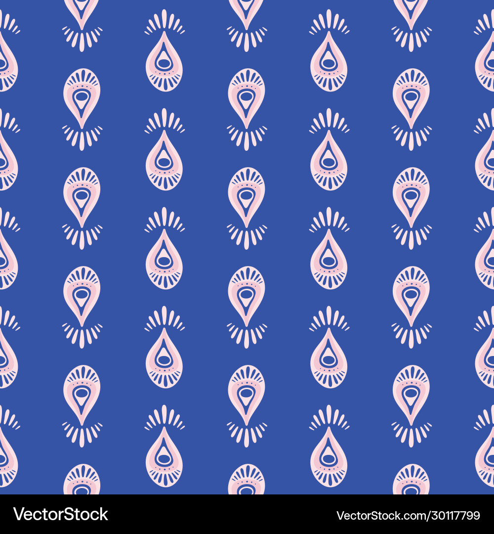 Abstract peackock feather pattern background vector image