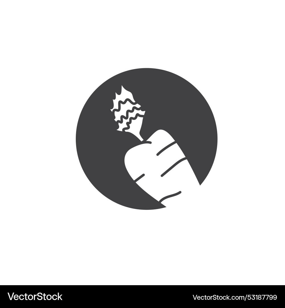 Carrot icon element design template Carrot icon element design template vector image