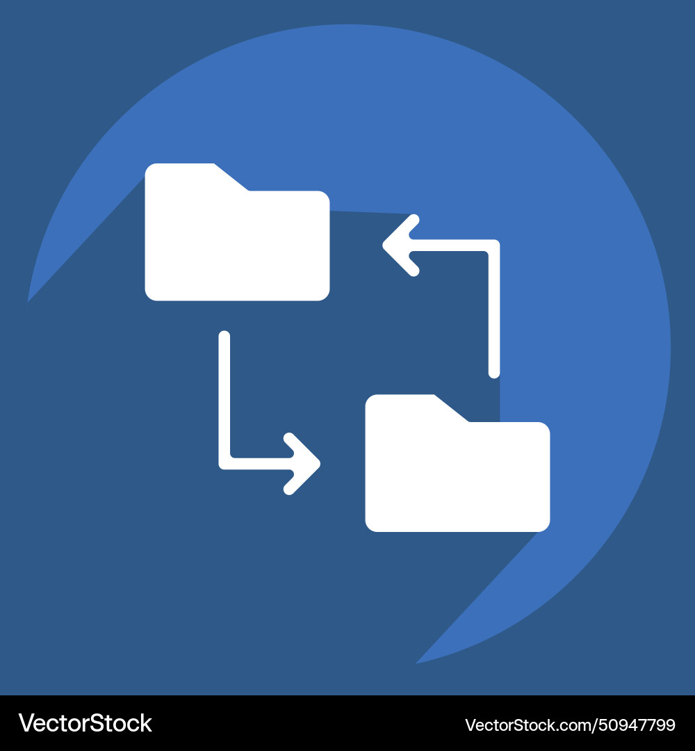 Icon file sharing related to remote working vector image