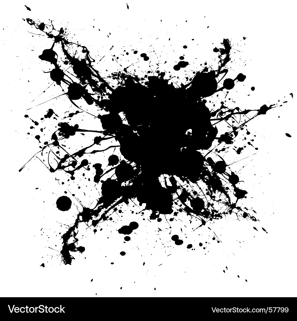 Ink Splatter Grunge Vector Image