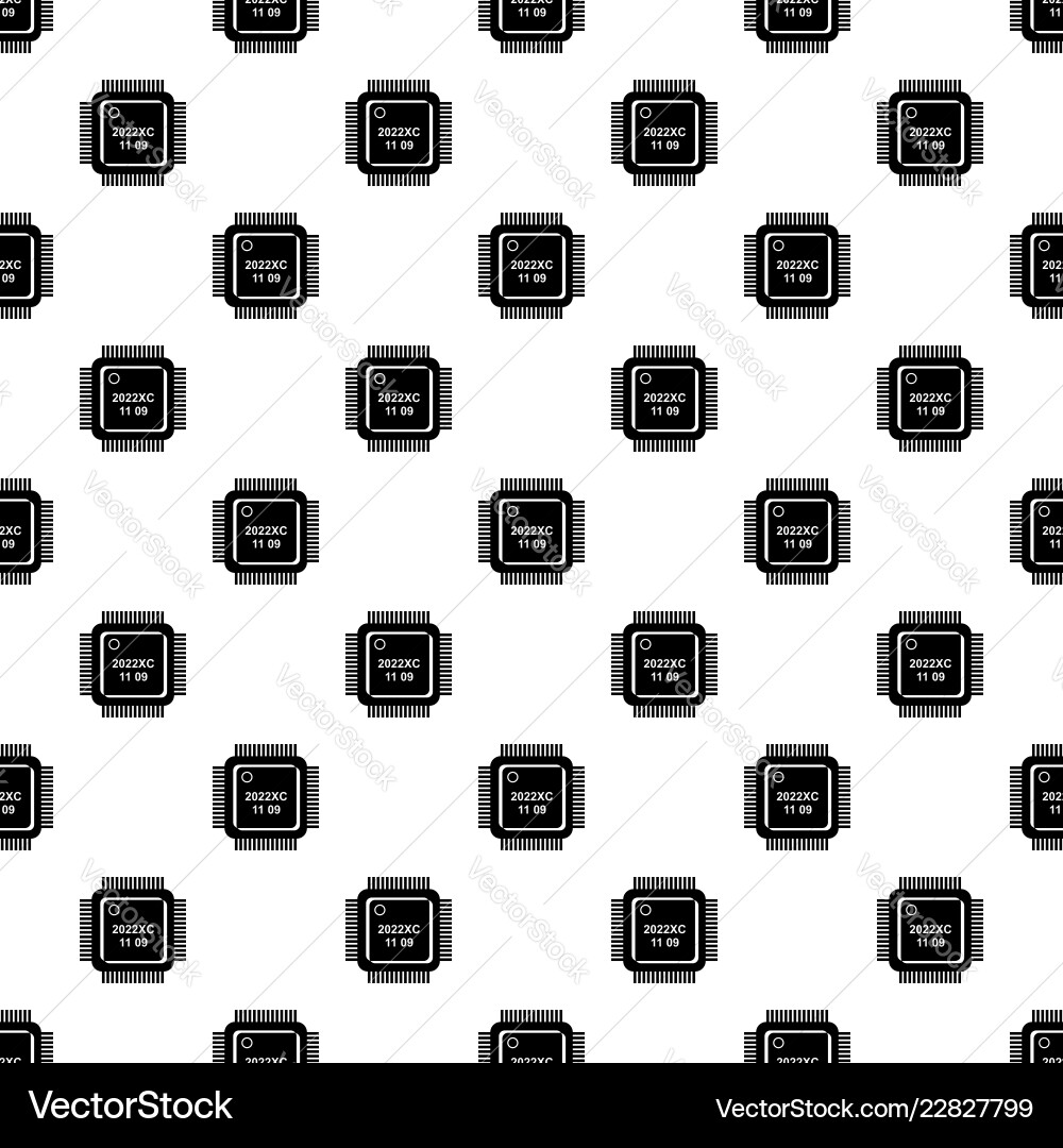System microchip pattern seamless System microchip pattern seamless vector image