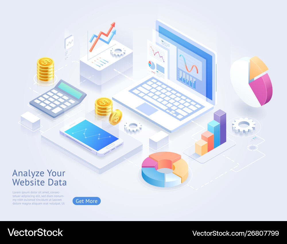 Website Development Analytics vector image